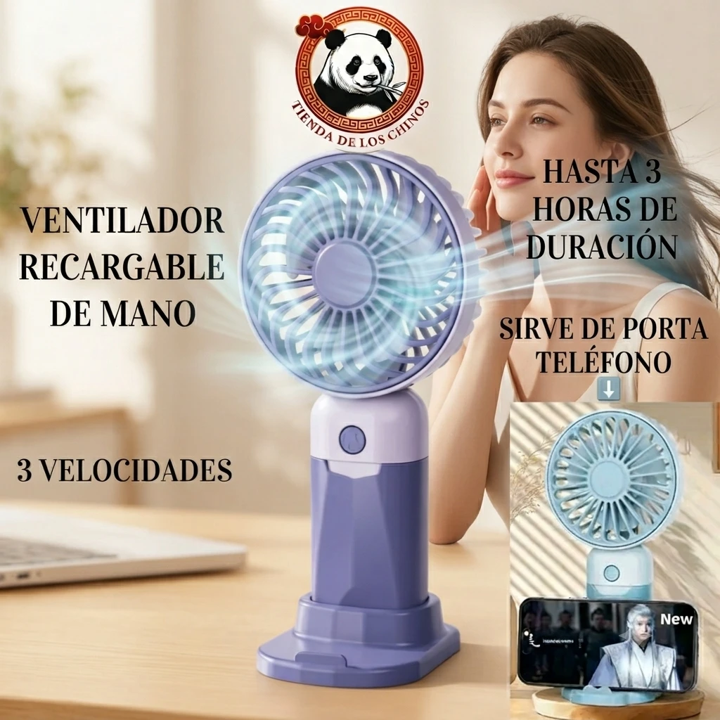 Ventilador recargable (de mano)'s foto | Tienda de los Chinos en Bayamo |  BizneCubano
