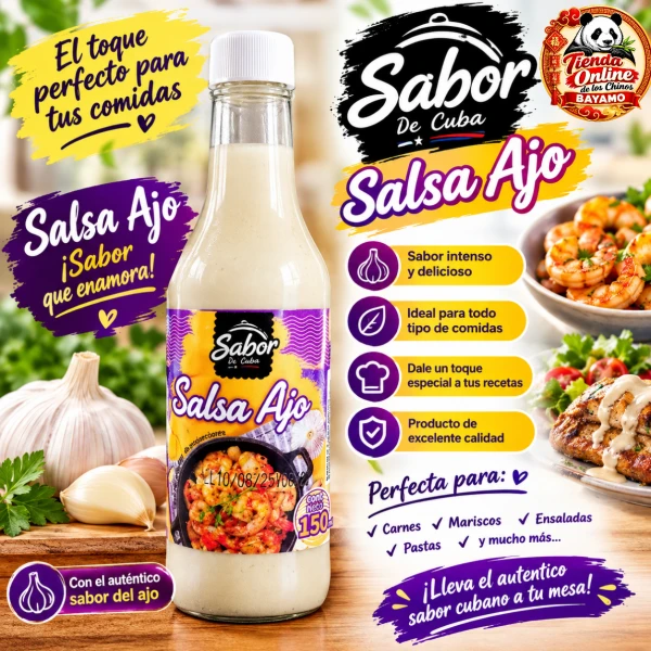 Salsa de ajo's foto | Tienda de los Chinos en Bayamo |  BizneCubano