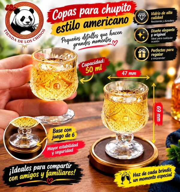 Juego de copas para chupito's foto | Tienda de los Chinos en Bayamo |  BizneCubano