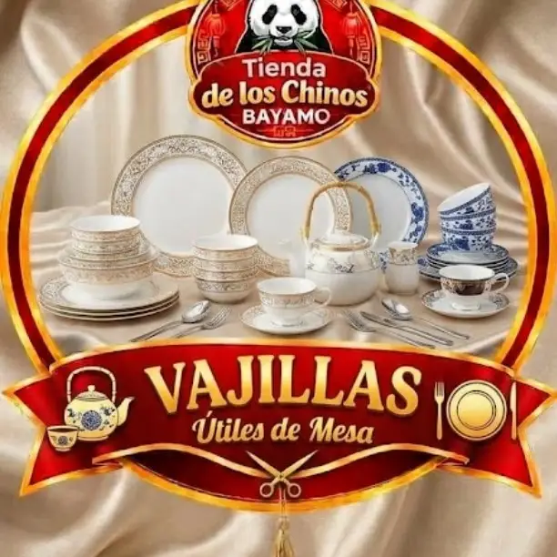 Vajillas en Tienda de los Chinos en Bayamo